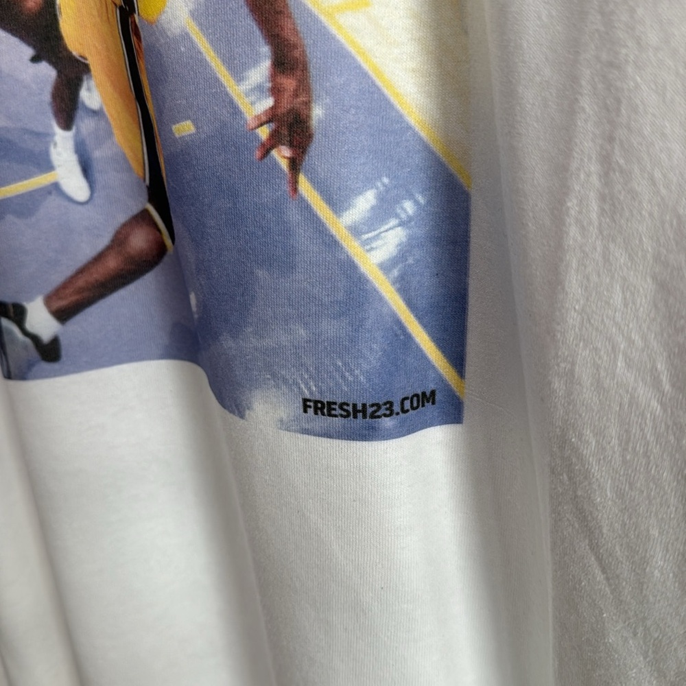 Gildan - Heavy Cotton - White Shirt - w/ NBA Player print sz XXL - Picture 3 of 6